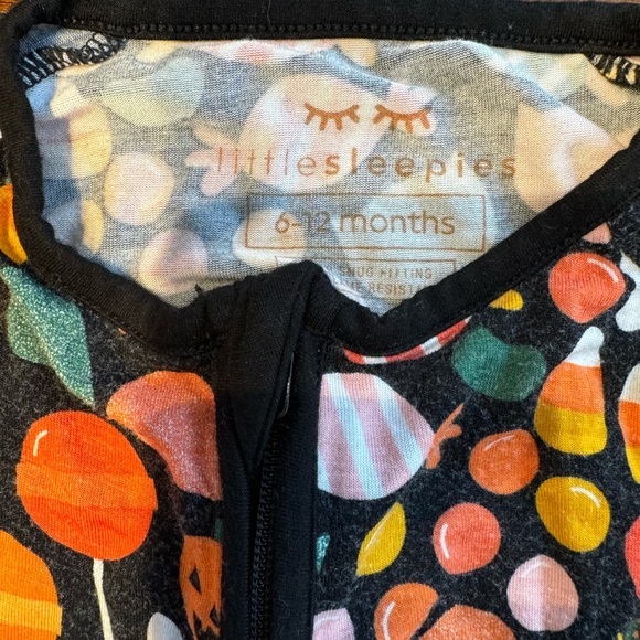 Little Sleepies spooky sweets 6-12 months onesie - Picture 3 of 6